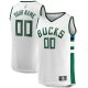 Unisex Milwaukee Bucks  Fanatics White Fast Break Custom Jersey - Association Edition