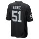 Men's Las Vegas Raiders Malcolm Koonce Nike Black Game Jersey