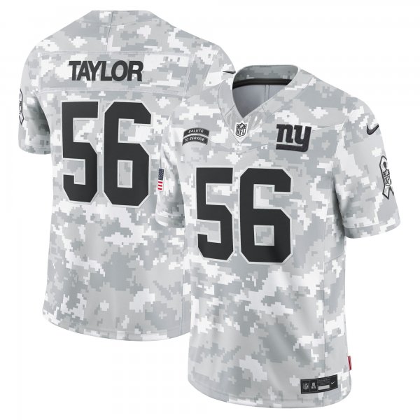 Men's New York Giants #56 Lawrence Taylor Nike Arctic Camo 2024 Salute to Service Retired Player Limited Jersey