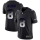 Baltimore Ravens #8 Lamar Jackson Black Men's Stitched NFL Vapor Untouchable Limited Smoke Fashion Jersey