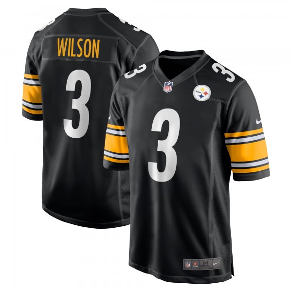 Men's Pittsburgh Steelers Russell Wilson Nike Black  Game Jersey