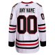 Men's Chicago Blackhawks  adidas White Away  Primegreen Custom Jersey