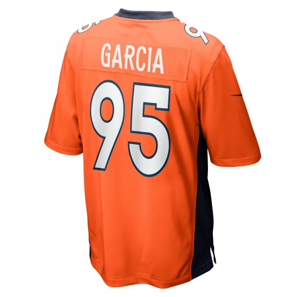 Men's Denver Broncos Elijah Garcia Nike  Orange Team Game Jersey