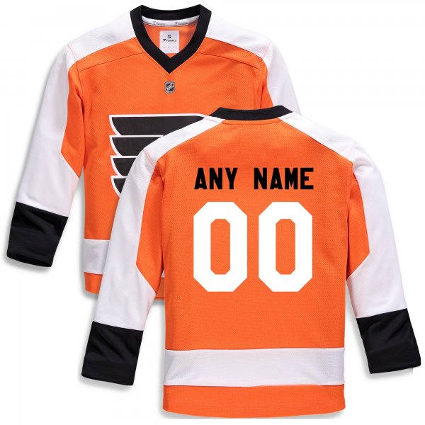 Youth Philadelphia Flyers Fanatics Orange Home Replica Custom Jersey