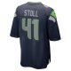 Men's Seattle Seahawks Chris Stoll Nike College Navy  Game Jersey