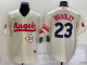 Men's Los Angeles Angels #23 Angels Archie 2022 City Connect Cream MLB Cool Base Jersey