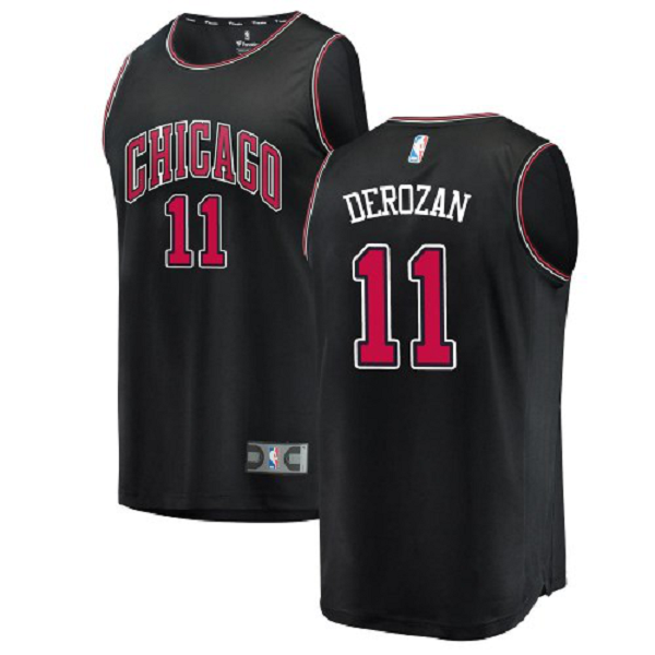 Youth Chicago Bulls #11 DeMar DeRozan Black Fast Break Swingman Statement Edition NBA Jersey