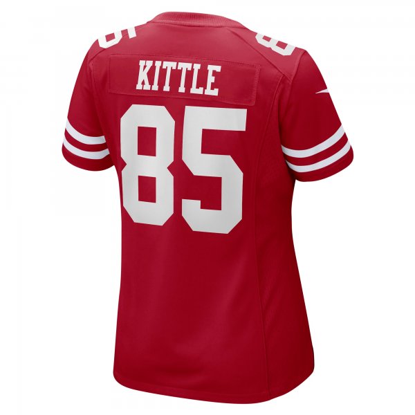 Women's San Francisco 49ers George Kittle Nike Scarlet 75th Anniversary Game Player Jersey