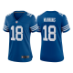 Women's Indianapolis Colts #18 Peyton Manning Royal 2021 Throwback Limited Retired Player NFL Jersey