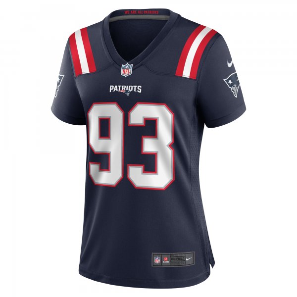 Women's New England Patriots Lawrence Guy Nike  Navy Team Game Jersey