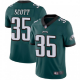 Men's Nike Philadelphia Eagles #35 Boston Scott Limited Green Midnight Team Color Vapor Untouchable Jersey