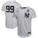 Youth #99 New York Yankees Aaron Judge Nike White 2024 World Series Home Game Player Jersey