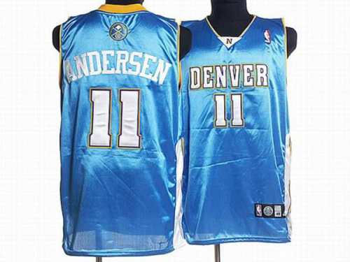 Men's Denver Nuggets #11 Chris Andersen Stitched Baby Blue NBA Jersey