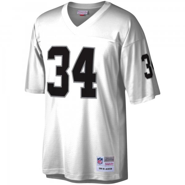 Men's Las Vegas Raiders Bo Jackson Mitchell & Ness White Legacy Replica Jersey