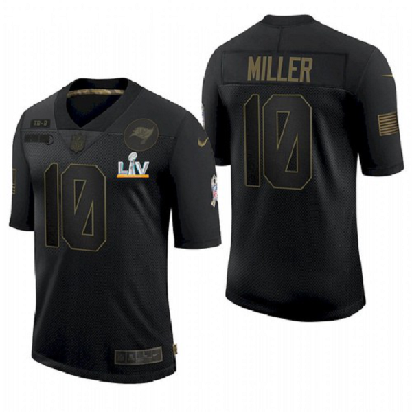 Men's Tampa Bay Buccaneers Scotty Miller Black Salute To Service 2021 Super Bowl LV Jersey