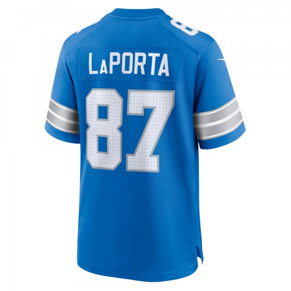 Men's Detroit Lions Sam LaPorta Nike Blue Game Jersey