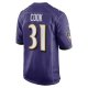 Men's Baltimore Ravens Dalvin Cook Nike  Purple  Game Jersey