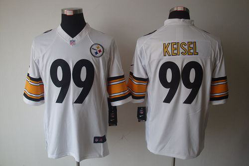 Nike Pittsburgh Steelers #99 Brett Keisel White Men's Stitched NFL Limited Jersey