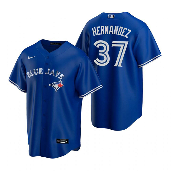 Men's Toronto Blue Jays #37 Teoscar Hernandez Royal Alternate MLB Jersey