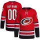 Men's Carolina Hurricanes  adidas Red Alternate  Primegreen Custom Jersey