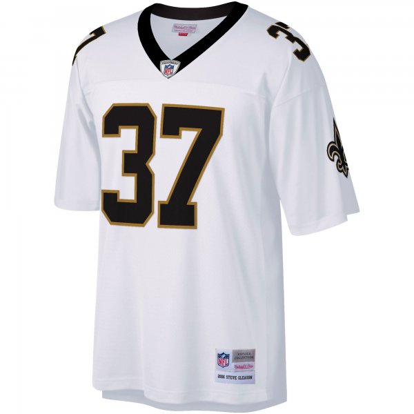 Men's New Orleans Saints Steve Gleason Mitchell & Ness White Big & Tall 2006 Retired Player Replica Jersey