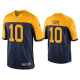 Men's #10 Jordan Love Green Bay Packers Navy 2020 NFL Draft Throwback Game Jersey