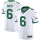 Men's Philadelphia Eagles #6 DeVonta Smith Kelley Green Throwback White Limited NFL jersey