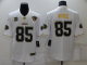 Men's Nike San Francisco 49ers #85 George Kittle White NFL 75th Anniversary Golden Stitched Limited Jersey