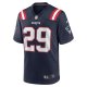 Men's New England Patriots JC Jackson Nike  Navy  Game Jersey