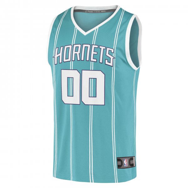 Men's Charlotte Hornets Fanatics Teal Fast Break Replica Custom Jersey - Icon Edition