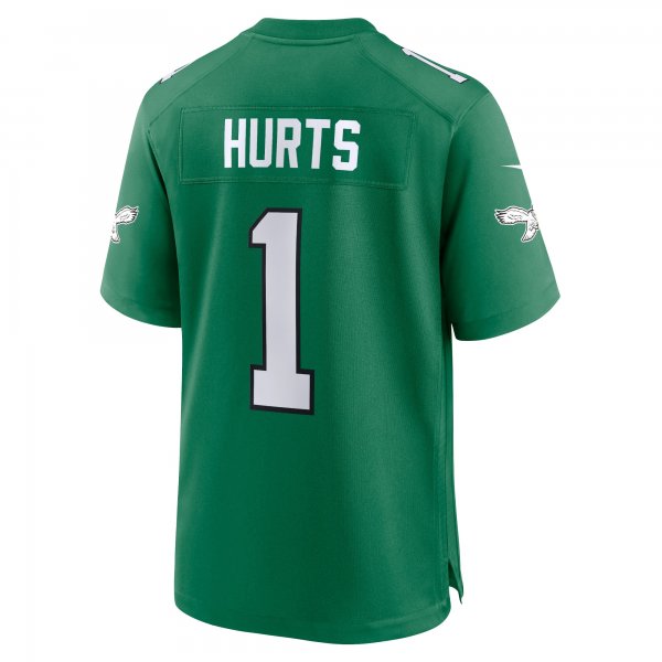 Men's Philadelphia Eagles Jalen Hurts Nike Kelly Green Alternate Game Player Jersey