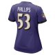 Women's Baltimore Ravens Del'Shawn Phillips Nike Purple Game Player Jersey