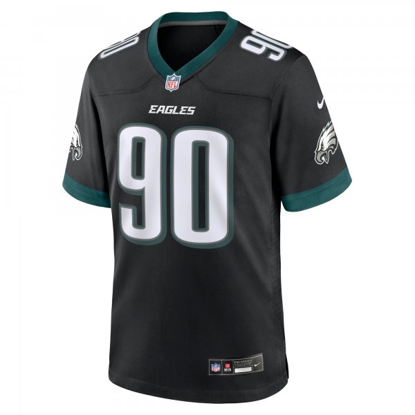 Men's Philadelphia Eagles Jordan Davis Nike Black Alternate Game Jersey