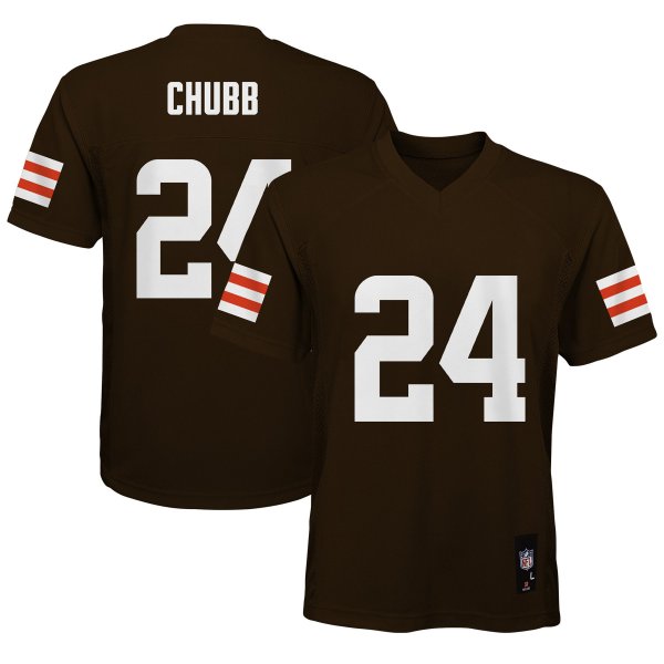 Youth Cleveland Browns Nick Chubb Brown Replica Player Jersey