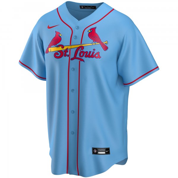 Men's St. Louis Cardinals Nike Light Blue Alternate Replica Custom Jersey