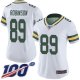 Women's #89 Dave Robinson White Limited NFL Road Green Bay Packers 100th Season Jersey Vapor Untouchable Jersey