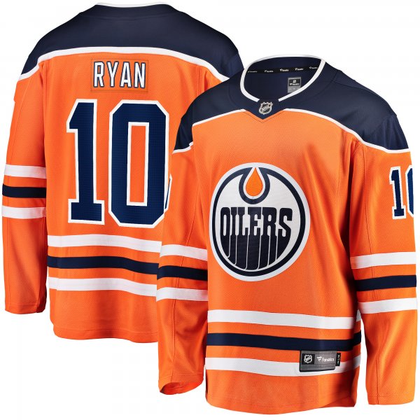 Men's Edmonton Oilers Derek Ryan Fanatics Orange Home Breakaway Player Jersey