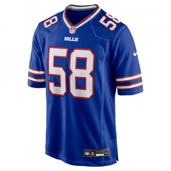 Men's Buffalo Bills Matt Milano Nike Royal Game Player Jersey