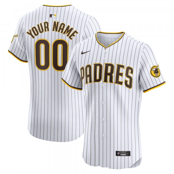 Men's San Diego Padres Nike White Home Elite Custom Jersey