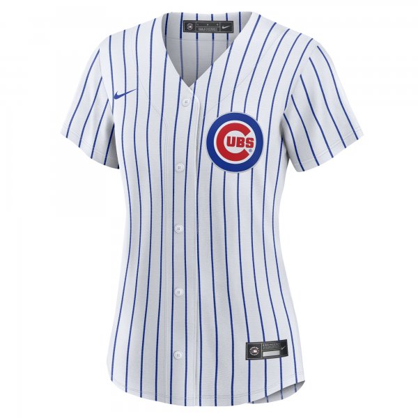 Women's Chicago Cubs Dansby Swanson Nike White/Royal Home Replica Player Jersey