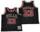 Men's Chicago Bulls #23 Michael Jordan Black 1996-97 Hardwood Classics Soul AU Throwback Jersey