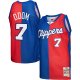 Men's LA Clippers Lamar Odom Mitchell & Ness Royal/Red Hardwood Classics 2000/01 Split Swingman Jersey