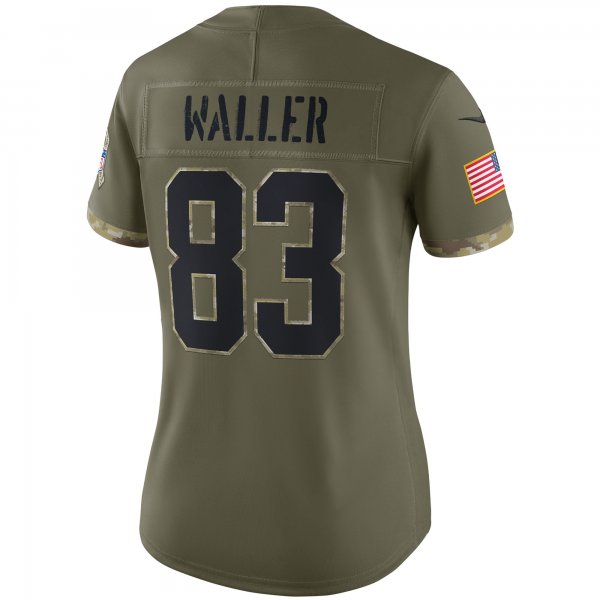 Women's Las Vegas Raiders Darren Waller Nike Olive 2022 Salute To Service Limited Jersey