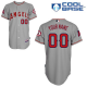 Los Angeles Angels Grey Men's Customized Cool Base MLB Jersey