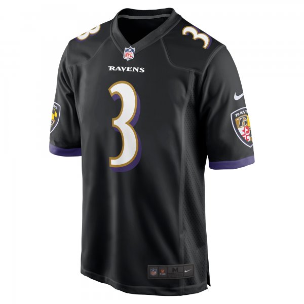 Men's Baltimore Ravens Odell Beckham Jr. Nike Black Alternate Game Jersey