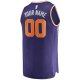 Men's Phoenix Suns Fanatics Purple Fast Break Custom Replica Jersey - Icon Edition