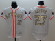 Houston Astros #27 Jose Altuve White FlexBase 2018 Gold Program Stitched MLB Jersey