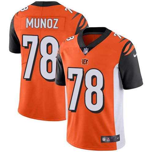 Nike Cincinnati Bengals #78 Anthony Munoz Orange Alternate Men's Stitched NFL Vapor Untouchable Limited Jersey