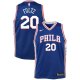 Youth Philadelphia 76ers Markelle Fultz Nike Blue Swingman Jersey - Icon Edition