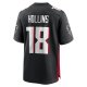 Men's Atlanta Falcons Mack Hollins Nike Black Game Player Jersey